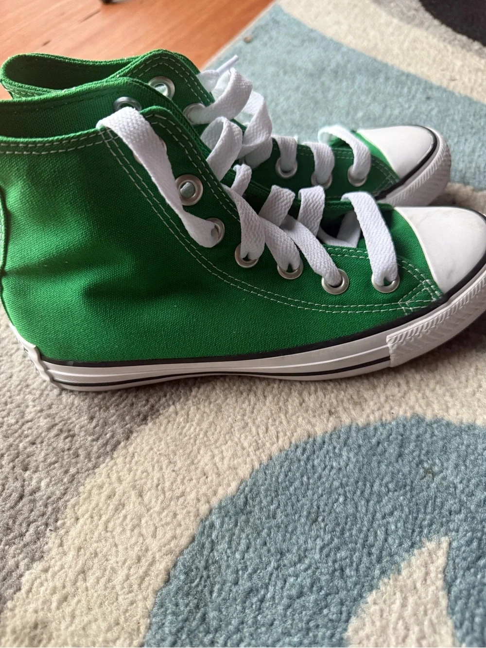 Converse Green High Top All Star Sneakers